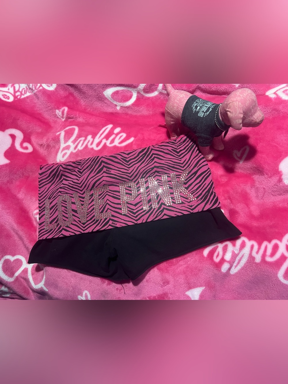 Pink VS Fold Over Shorts